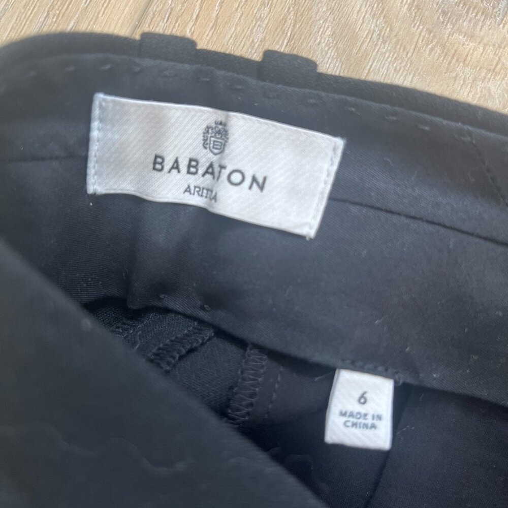 Babaton Pleated Pant Black size 6 - Picture 5 of 7